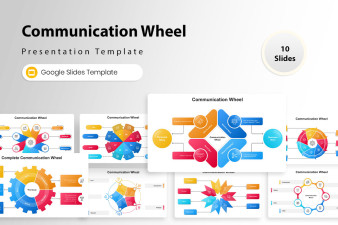 Communication Wheel Google Slides  Presentation Template